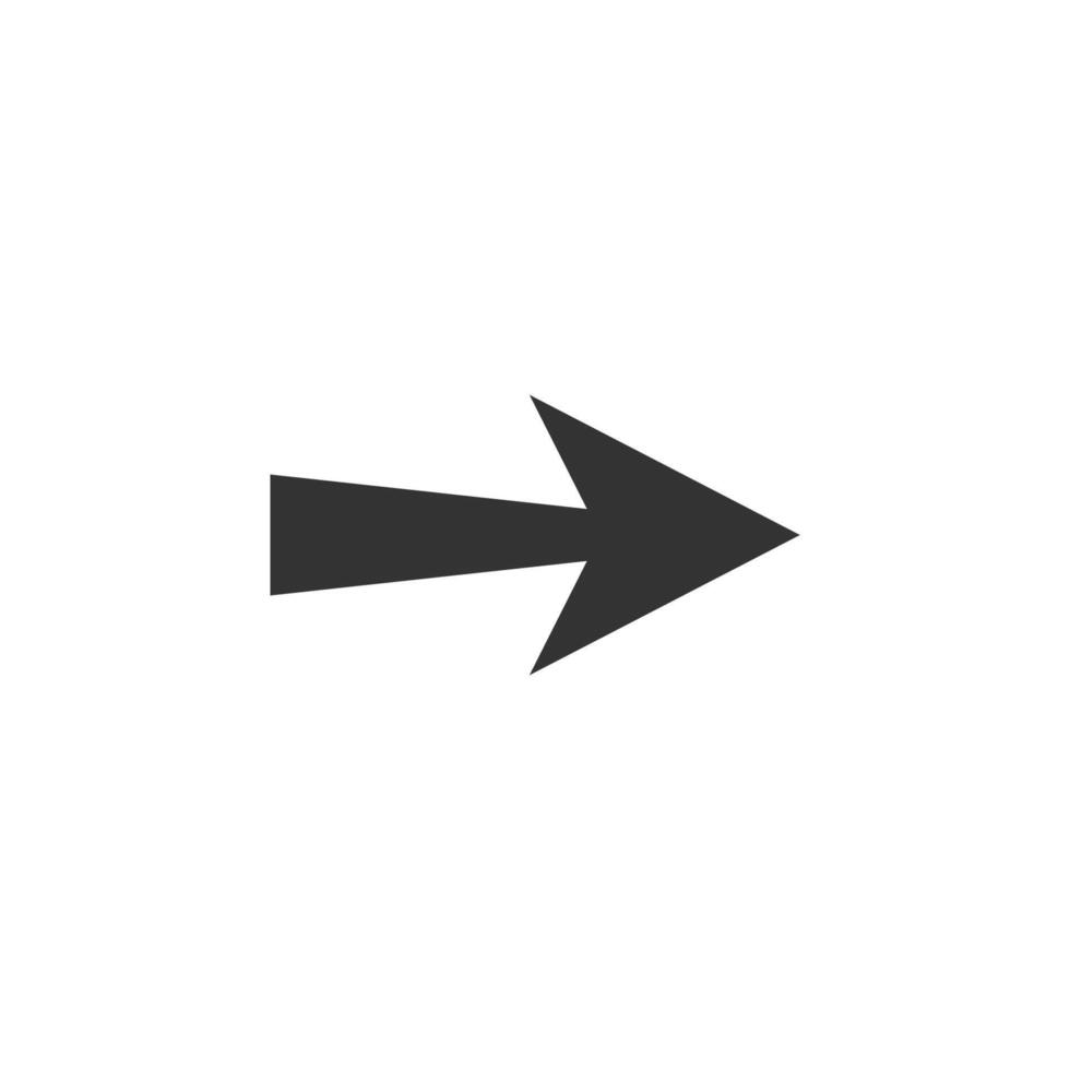 Arrow, forward icon. illustration, flat design. vector
