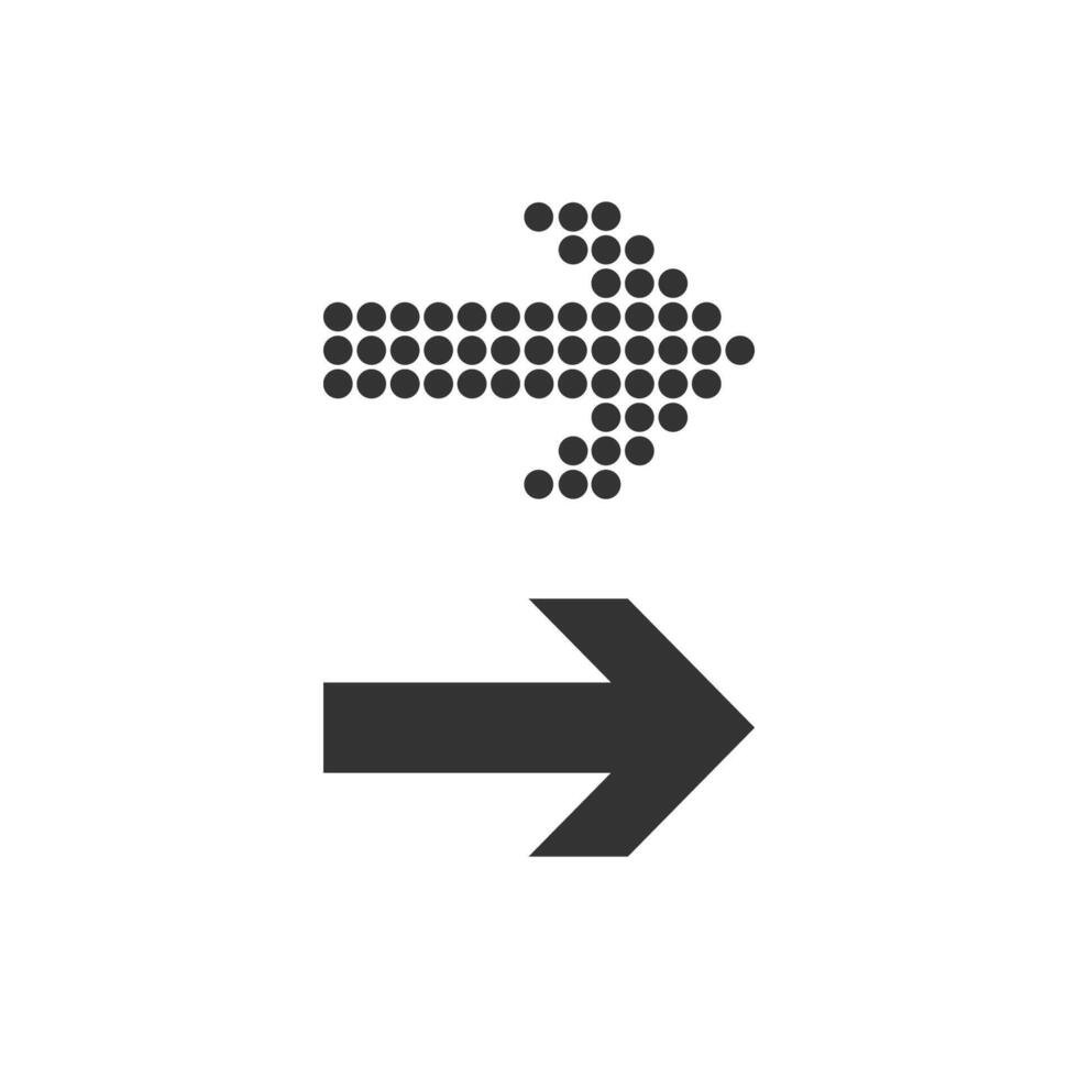 Arrow, forward icon. illustration, flat design. vector