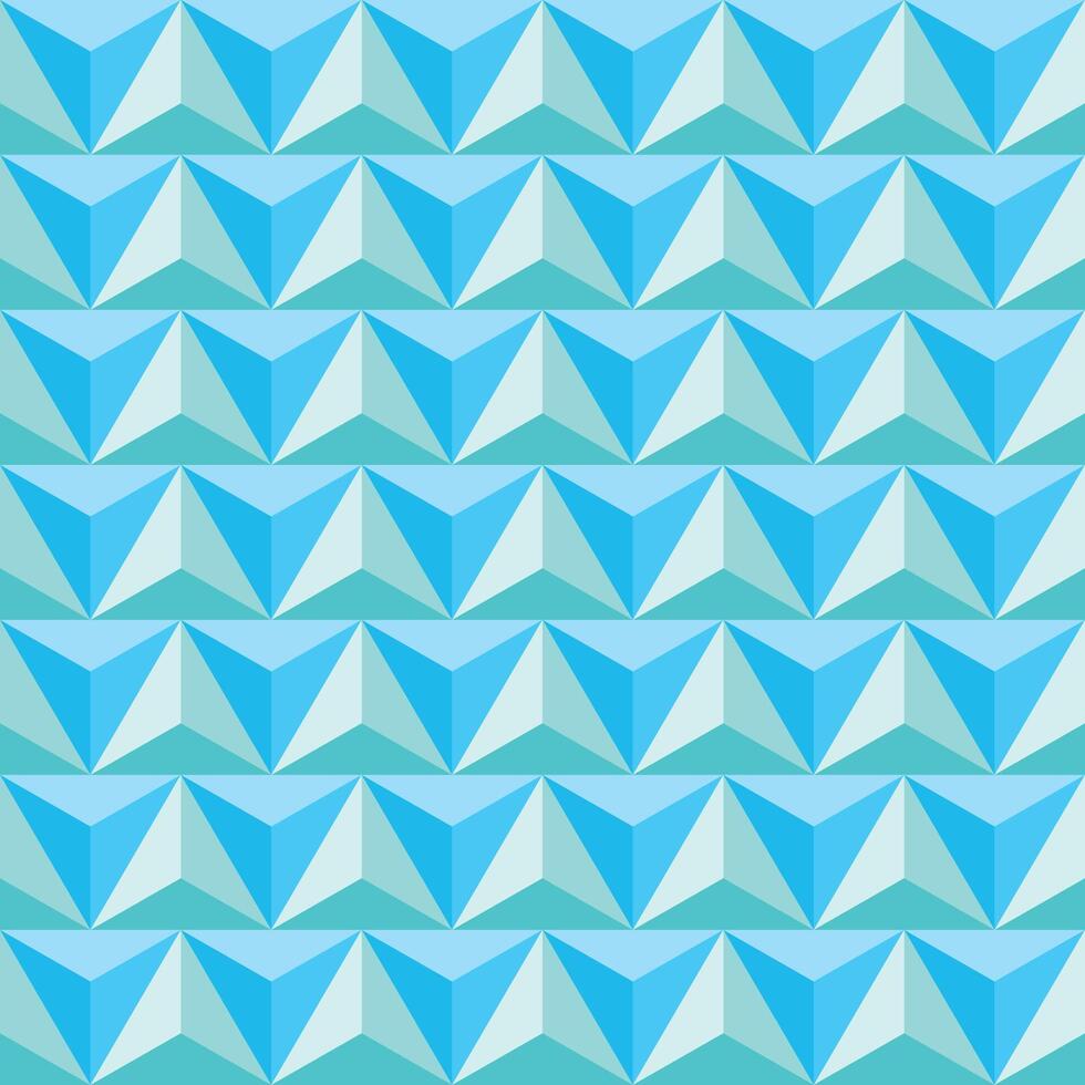 Blue triangle, pattern. Seamless design. Abstract background vector