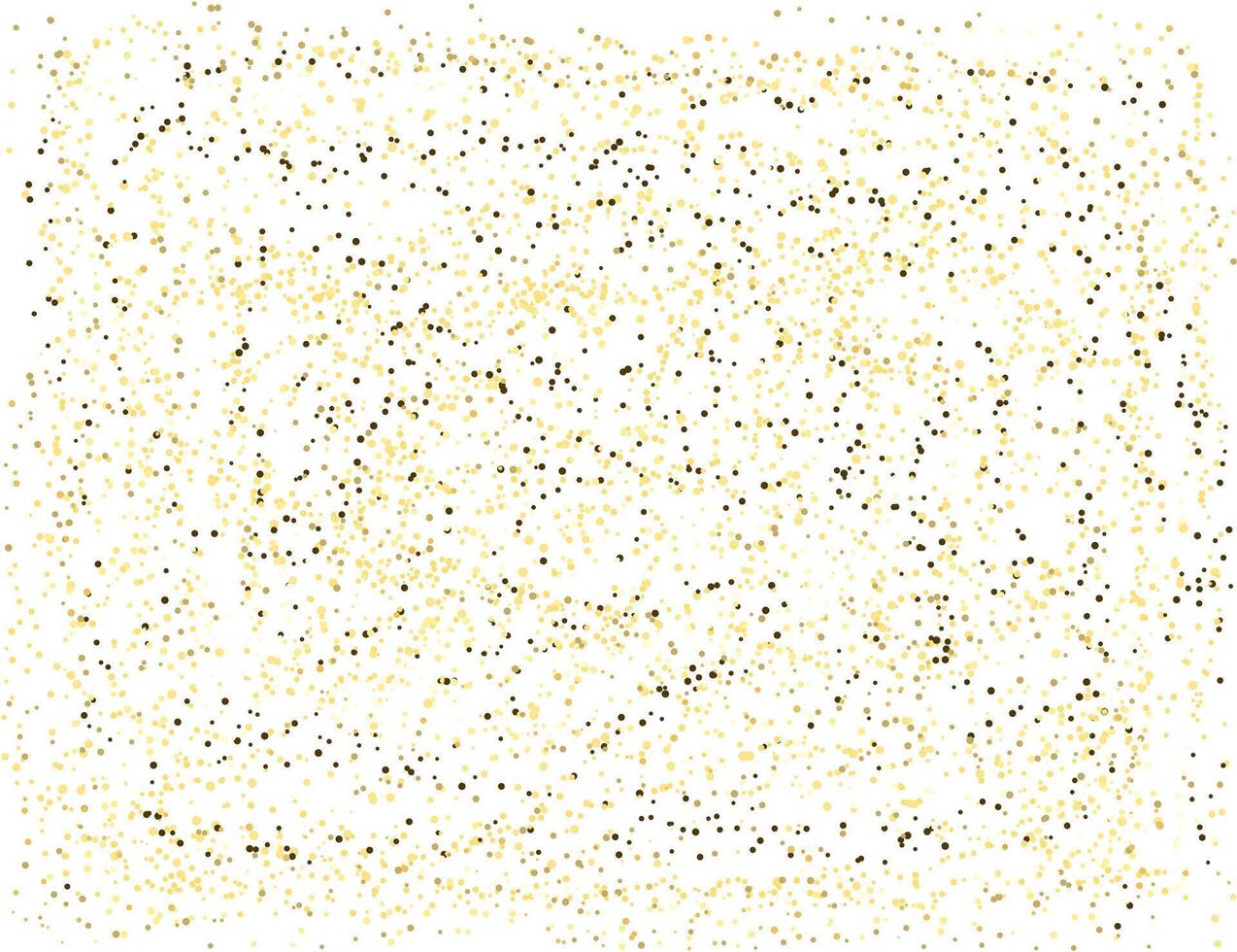 Golden sparkles and dots, gold glitter background, abstract. illustration. vector