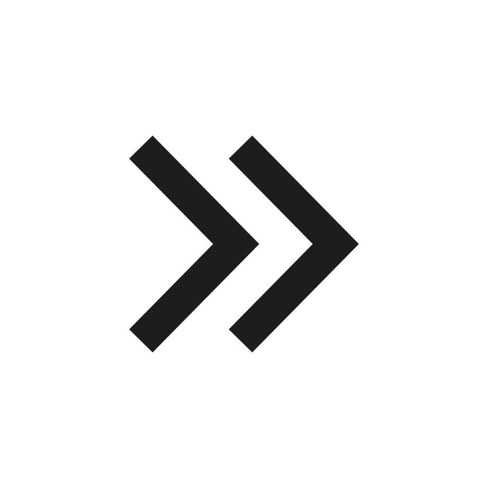 Arrow, forward icon. illustration, flat design. vector