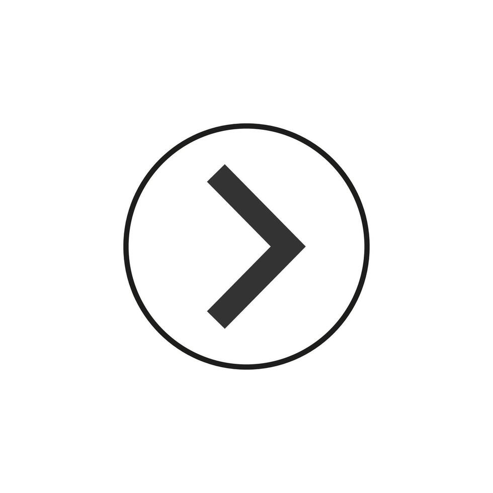 Arrow, forward icon. illustration, flat design. vector