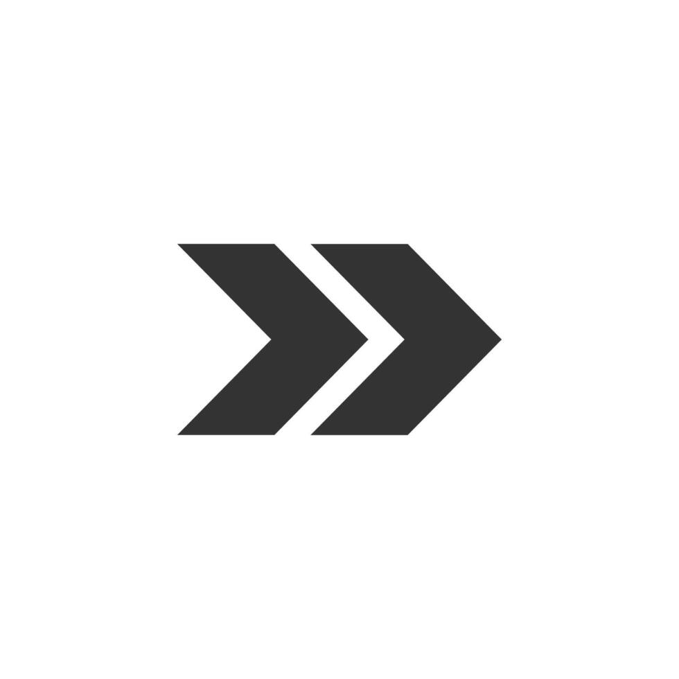 Arrow, forward icon. illustration, flat design. vector
