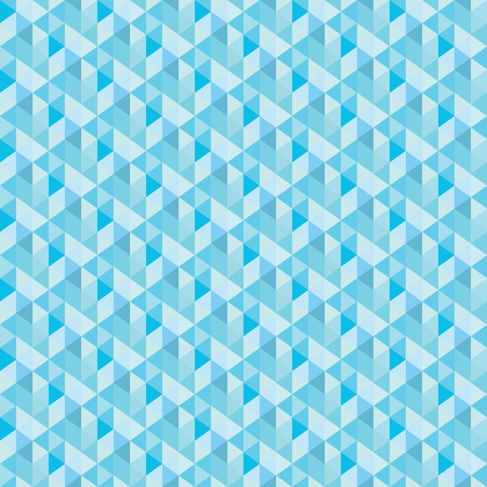 Blue triangle, pattern. Seamless design. Abstract background vector