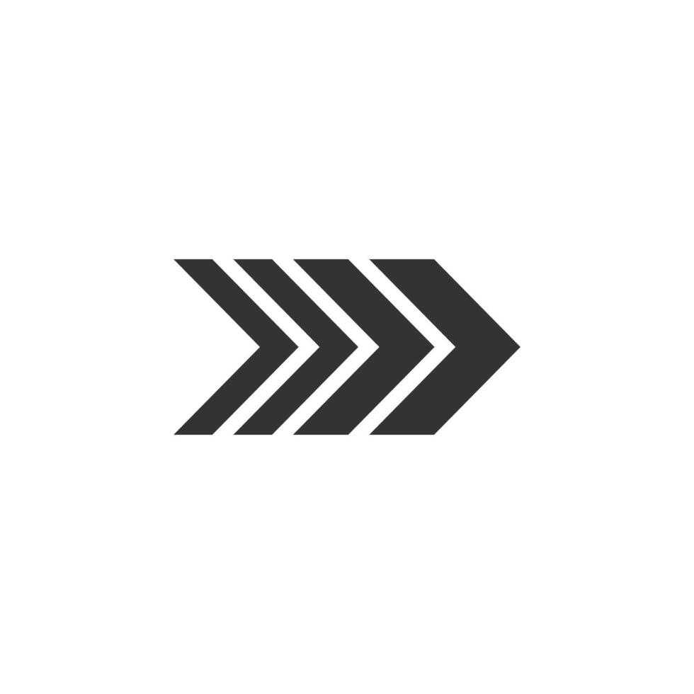 Arrow, forward icon. illustration, flat design. vector