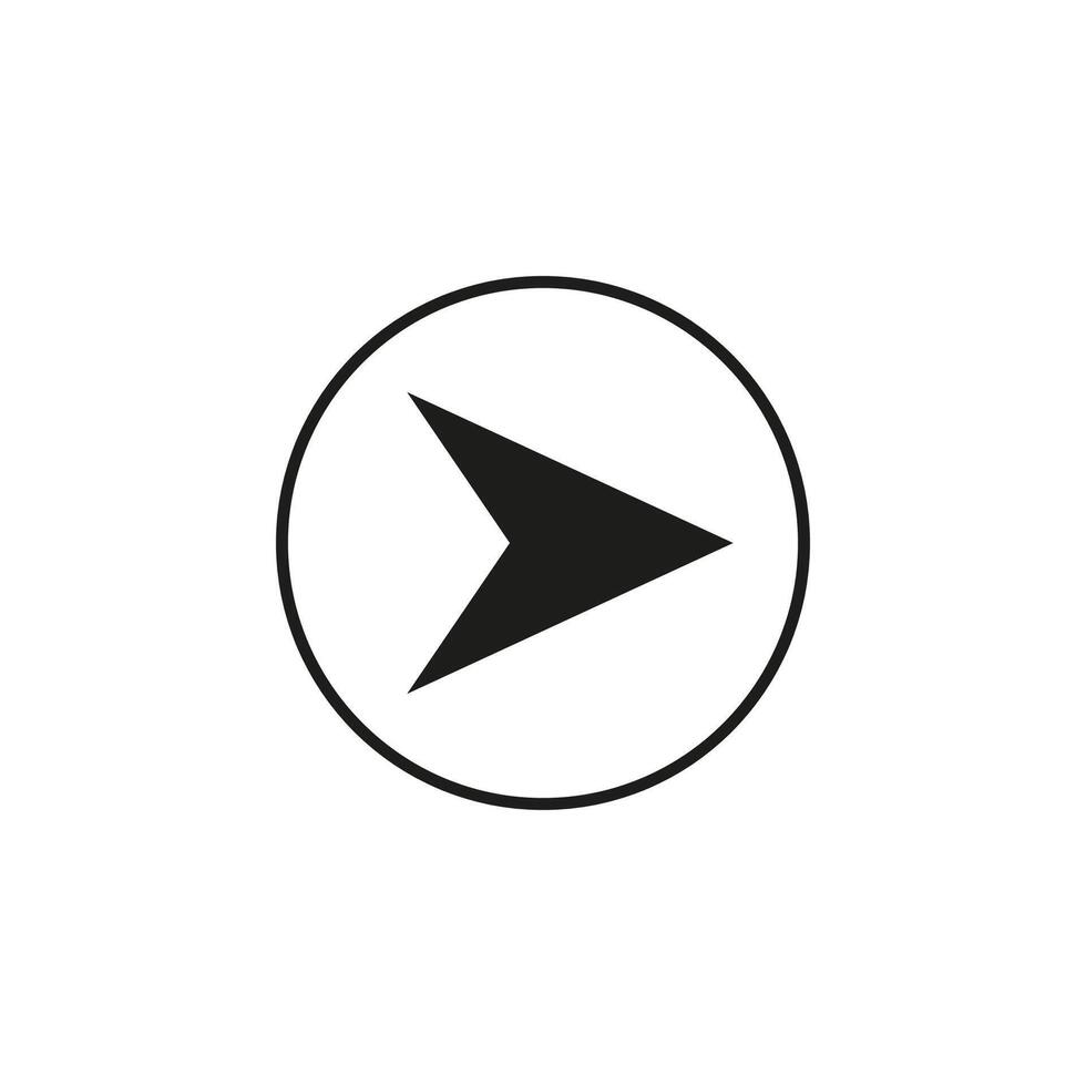 Arrow, forward icon. illustration, flat design. vector