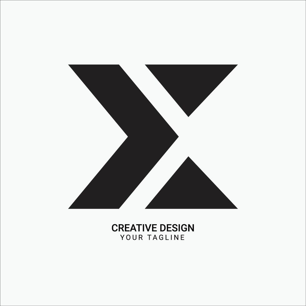 Creative YX or XY monogram initial flat isometric type modern style brand logo design vector