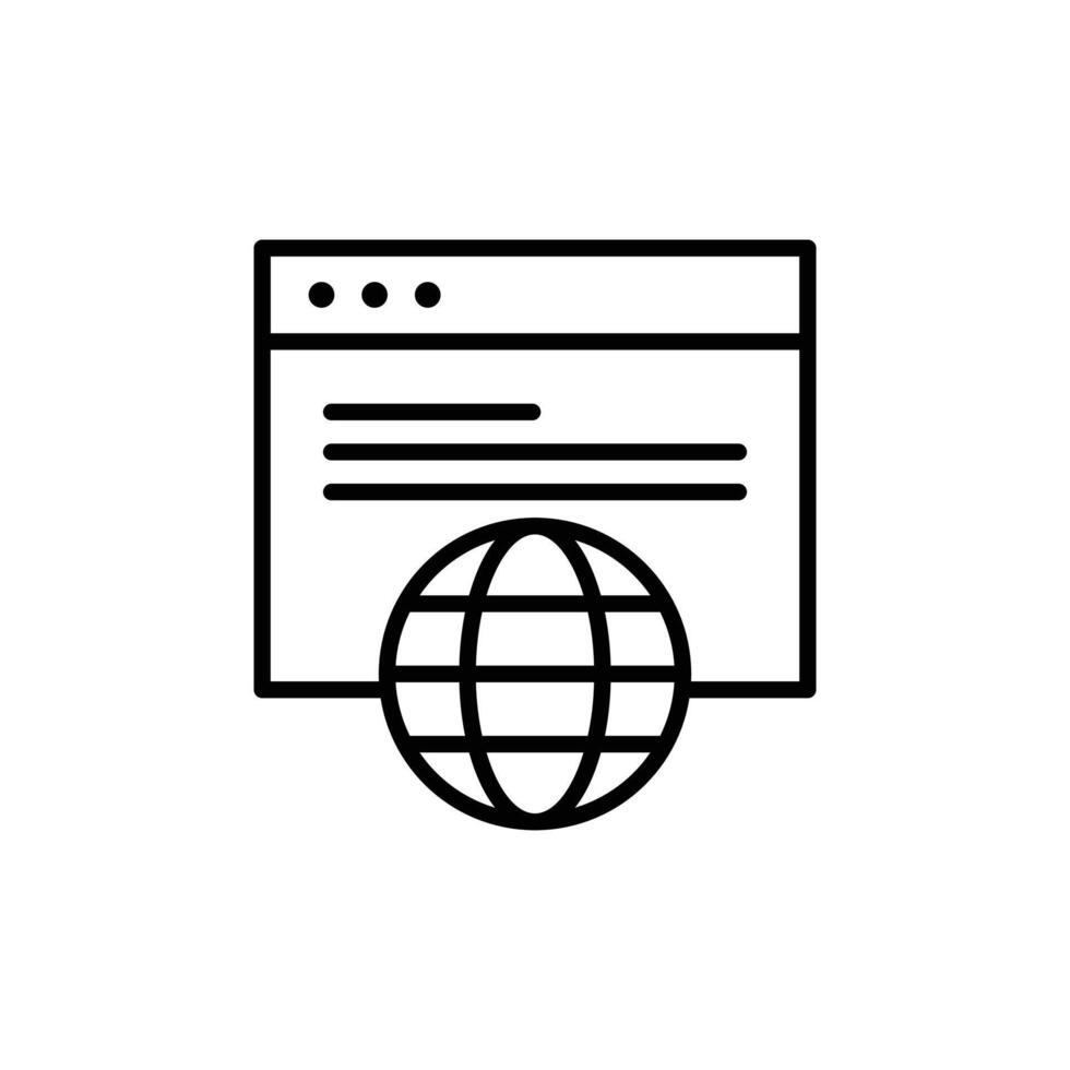 Browser icon set vector