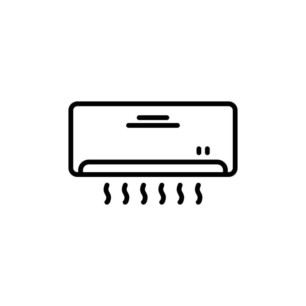 Cooling Air Conditioner Icon for Climate Control Systems vector