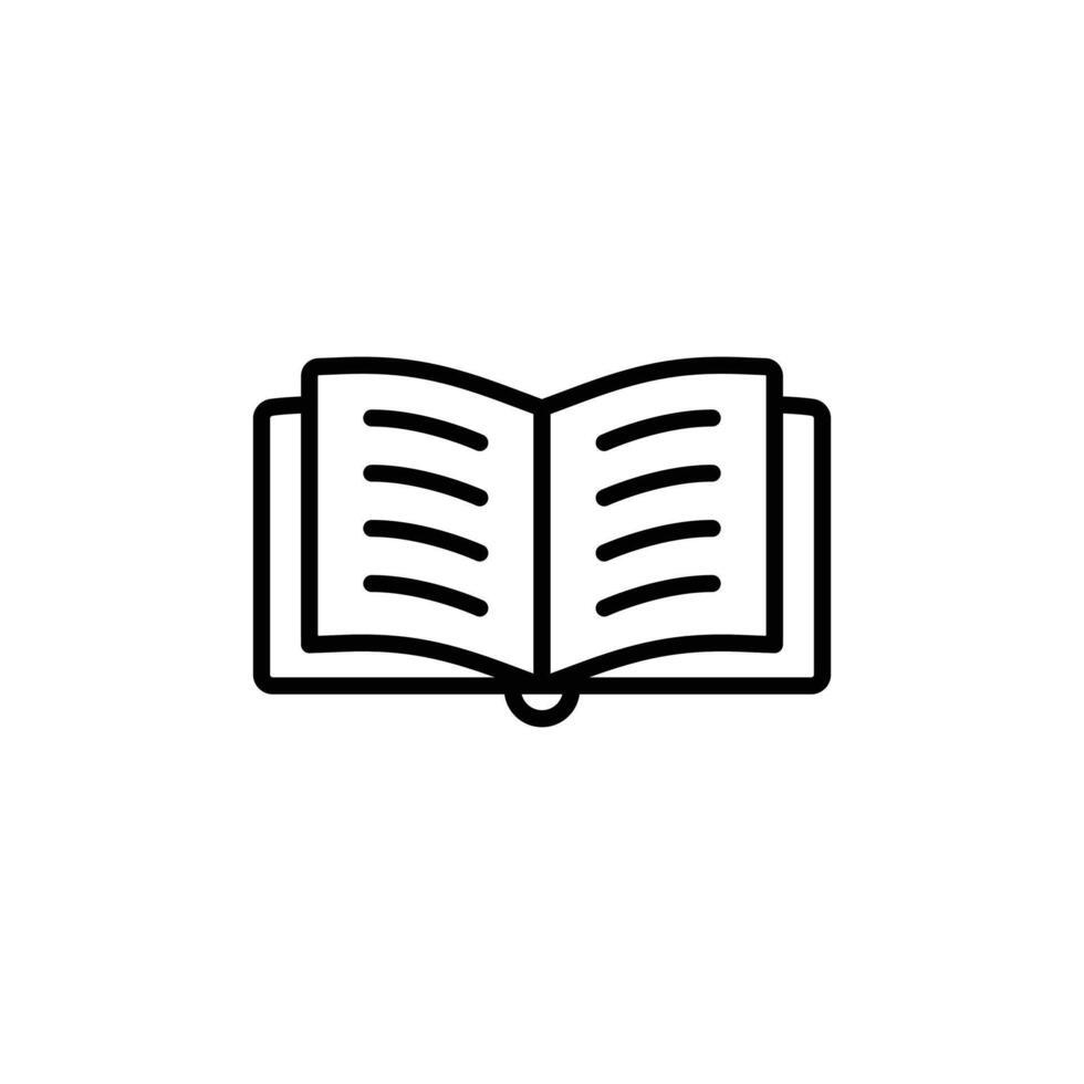 Reading Book Icon Perfect for Libraries and Educational Resources vector