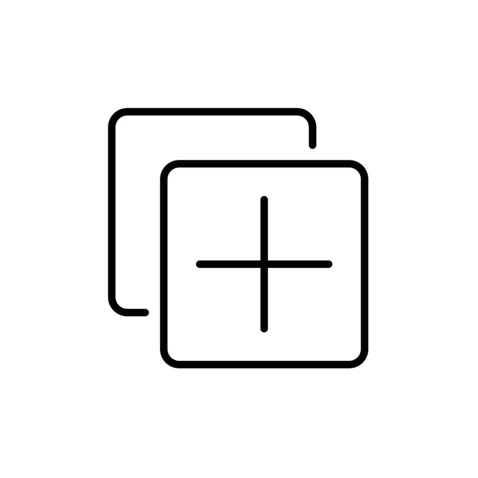 Add Apps Icon Perfect for Mobile and Software Applications vector