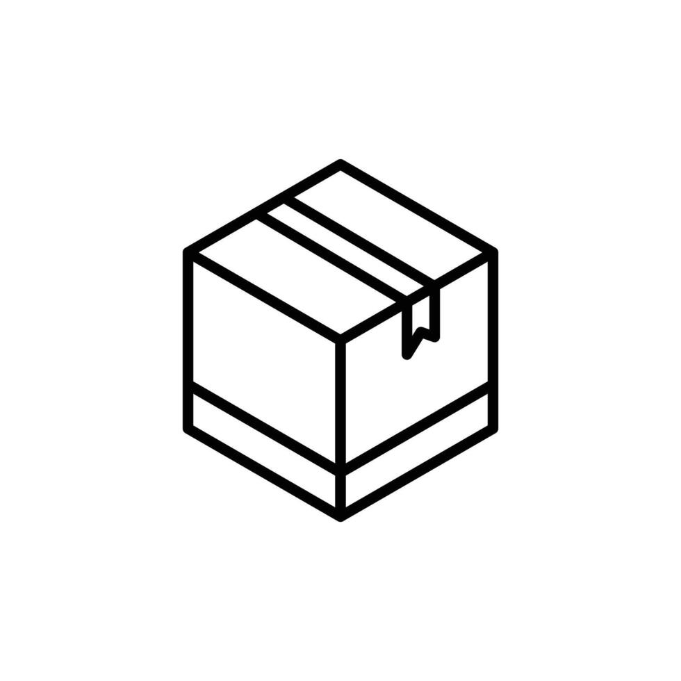 Storage Box Icon Ideal for Packaging and Shipping vector