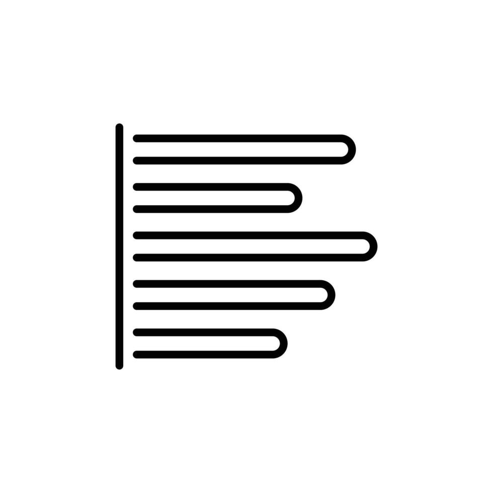 Align Text Left Icon Perfect for Text Formatting vector