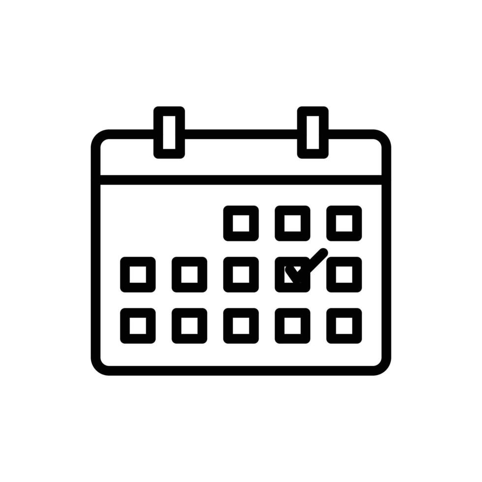 Calendar icon set vector