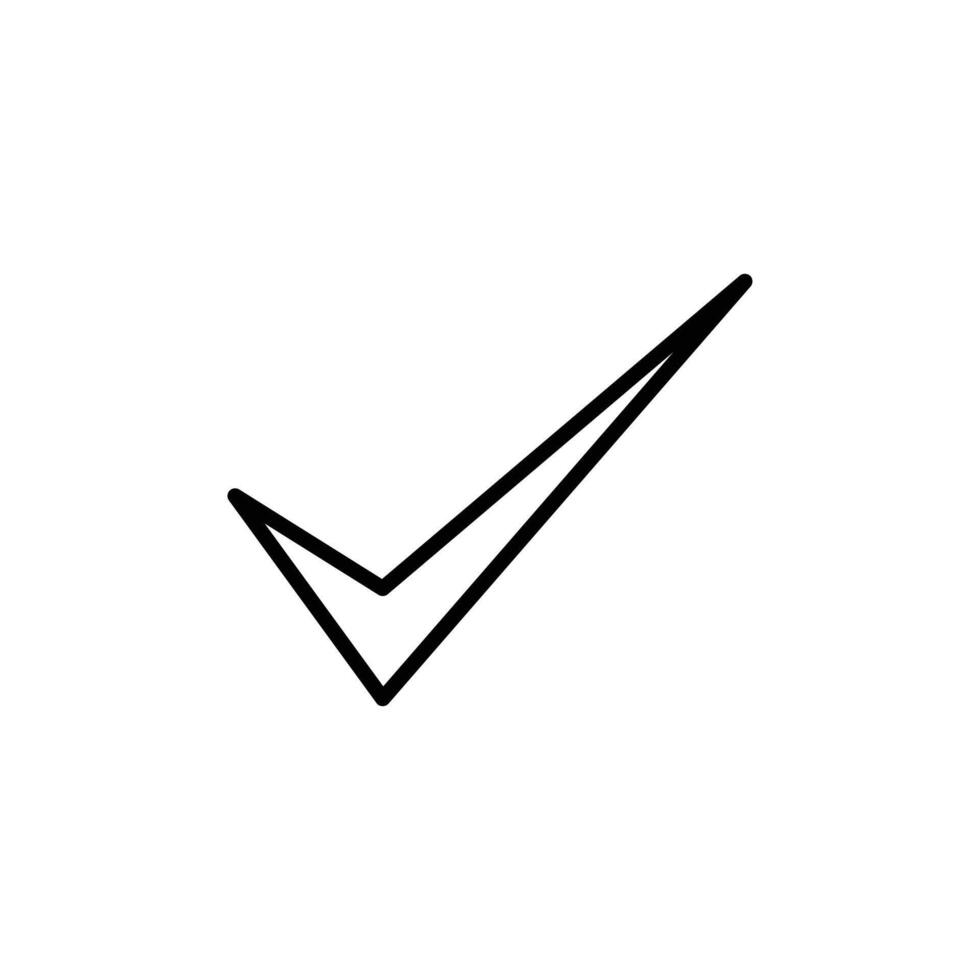 Check Mark Icon Perfect for Approval and Verification vector