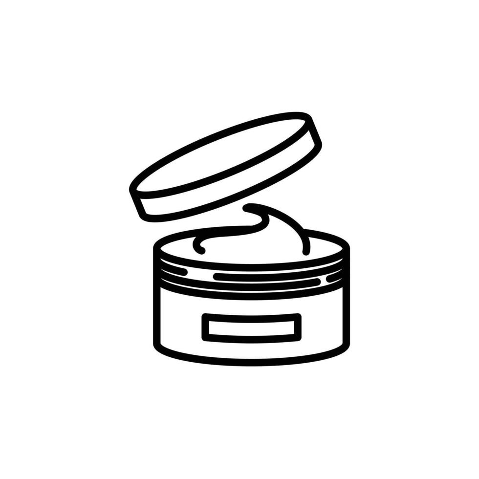 Moisturizing Cream Icon for Skincare Products vector