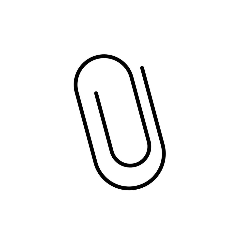 Paper Clip Icon Ideal for Office Supplies vector