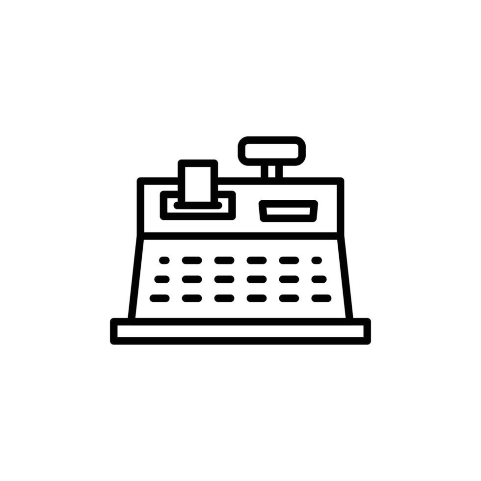 Cash Register Icon for Retail Point of Sale Systems vector