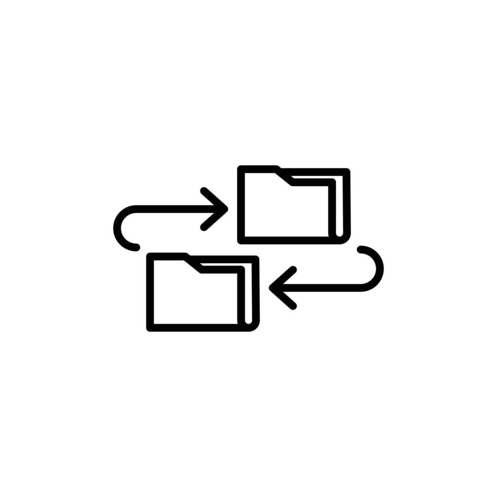 Data Transfer Icon Perfect for Digital Information Exchange vector