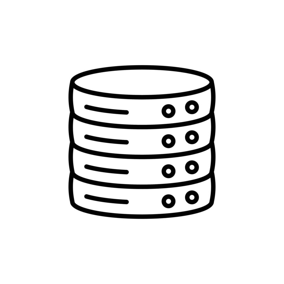 Database Icon Perfect for Information Storage and Management vector