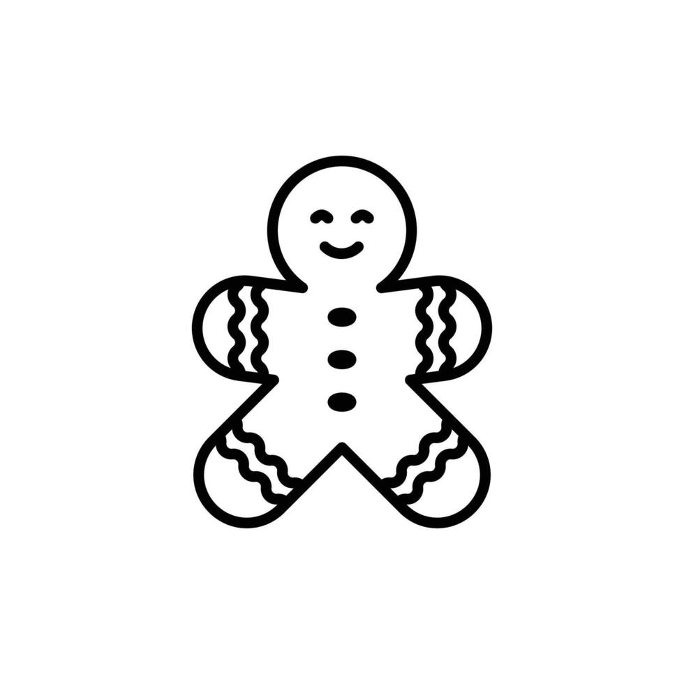 Gingerbread Man Icon Set Festive Cookie Illustrations for Holiday and Baking Projects vector