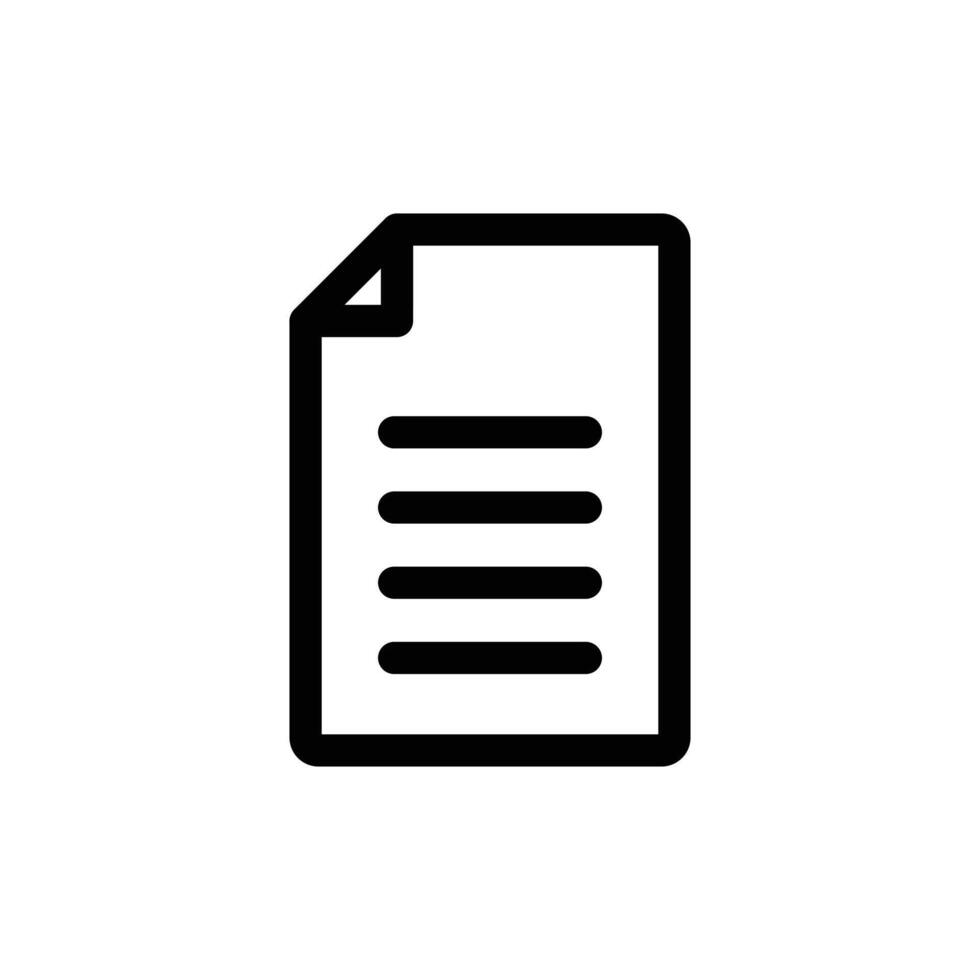 Document File Icon Perfect for Office and Digital Files vector