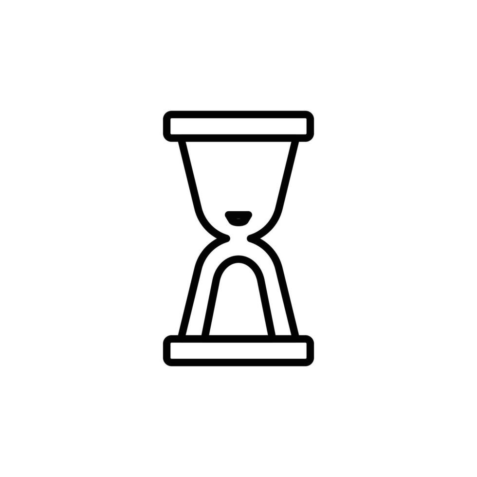 End of Hourglass Icon Ideal for Time Management and Deadlines vector