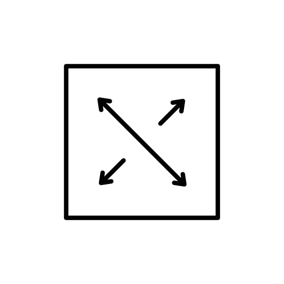 Expand icon set vector