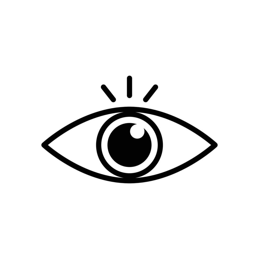 Eye Vision Icon Perfect for Optical and Security Applications vector