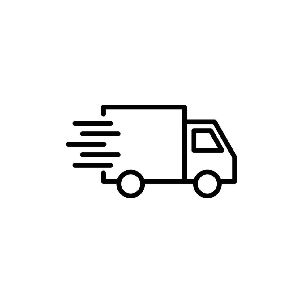 Moving Truck Icon Perfect for Relocation Services vector