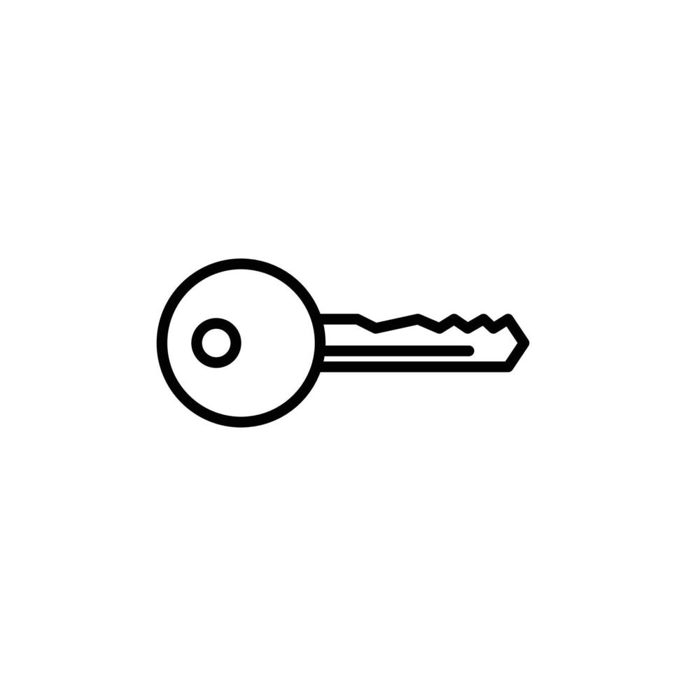 Security Key Icon Ideal for Access and Authentication vector