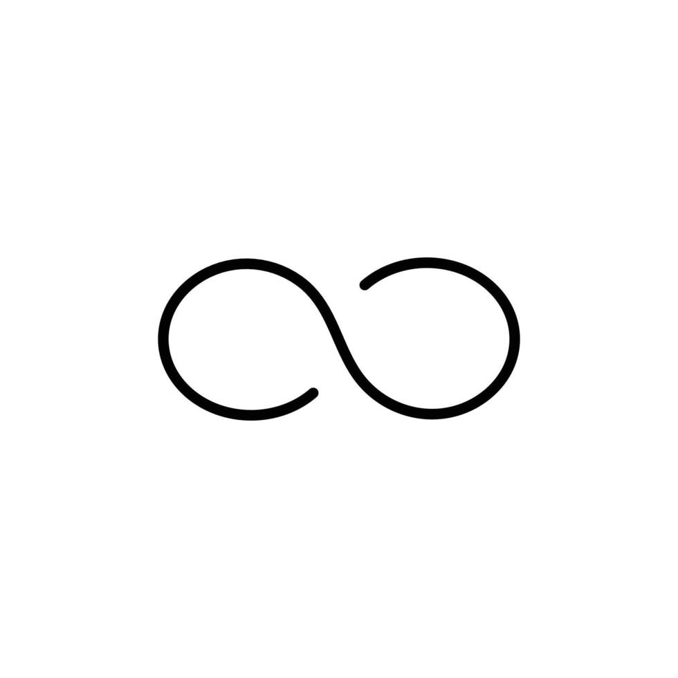 Endless Infinity Symbol Icon for Infinite Possibilities vector