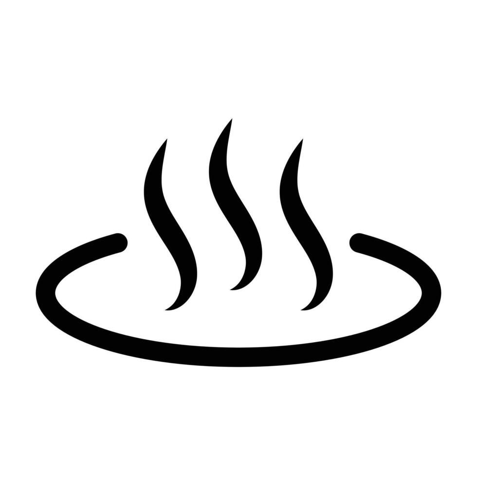 Onsen Icon Perfect for Japanese Hot Spring and Spa Illustrations vector