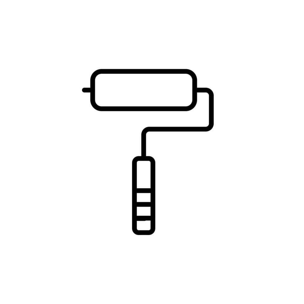 Paint Roller Icon Perfect for Home Improvement and Decorating vector