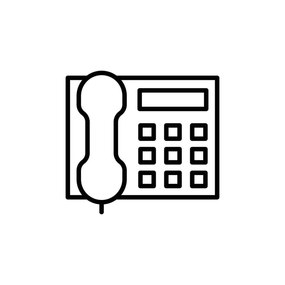 Office Phone Icon Ideal for Business Communication vector