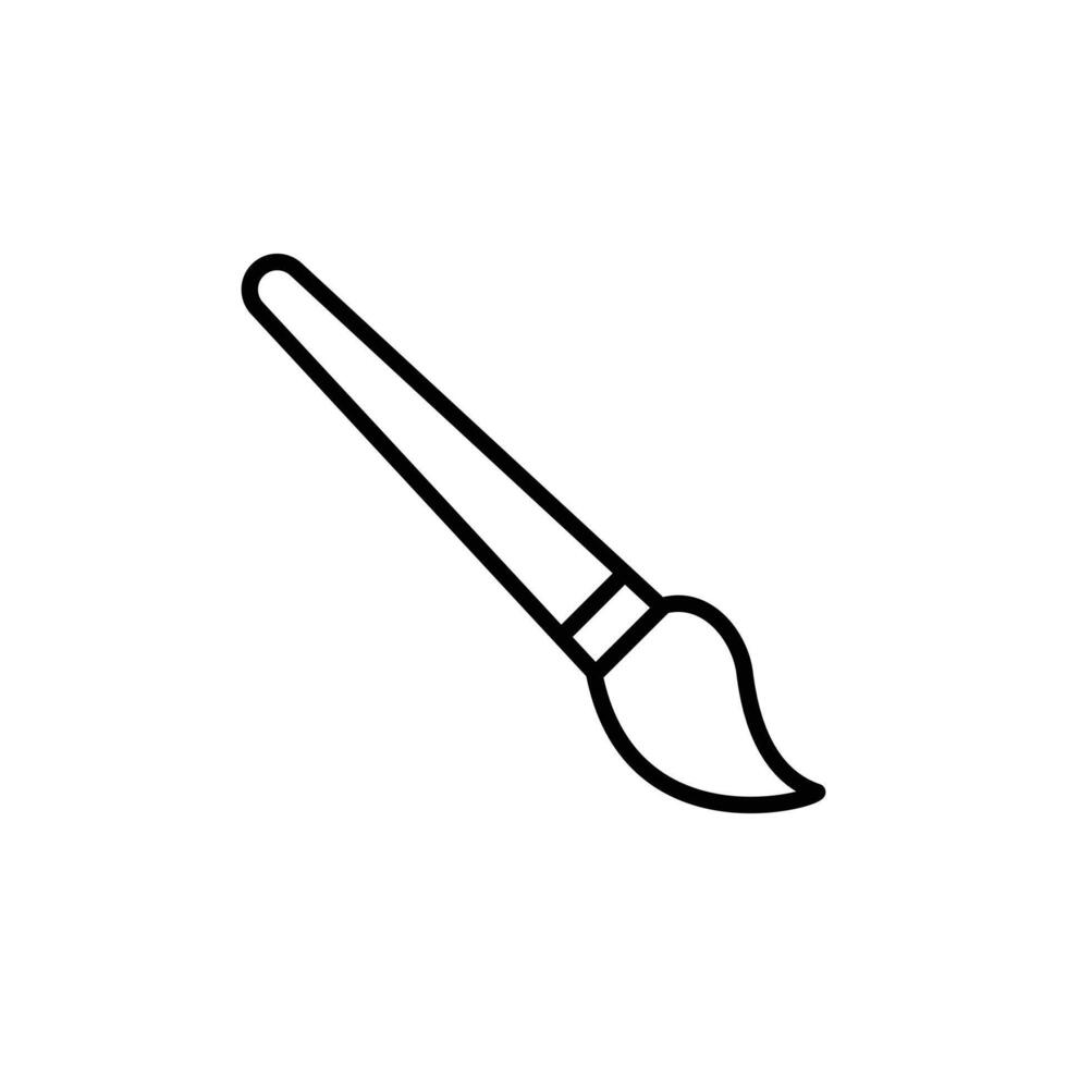 Artistic Paint Brush Icon for Creative Tools vector