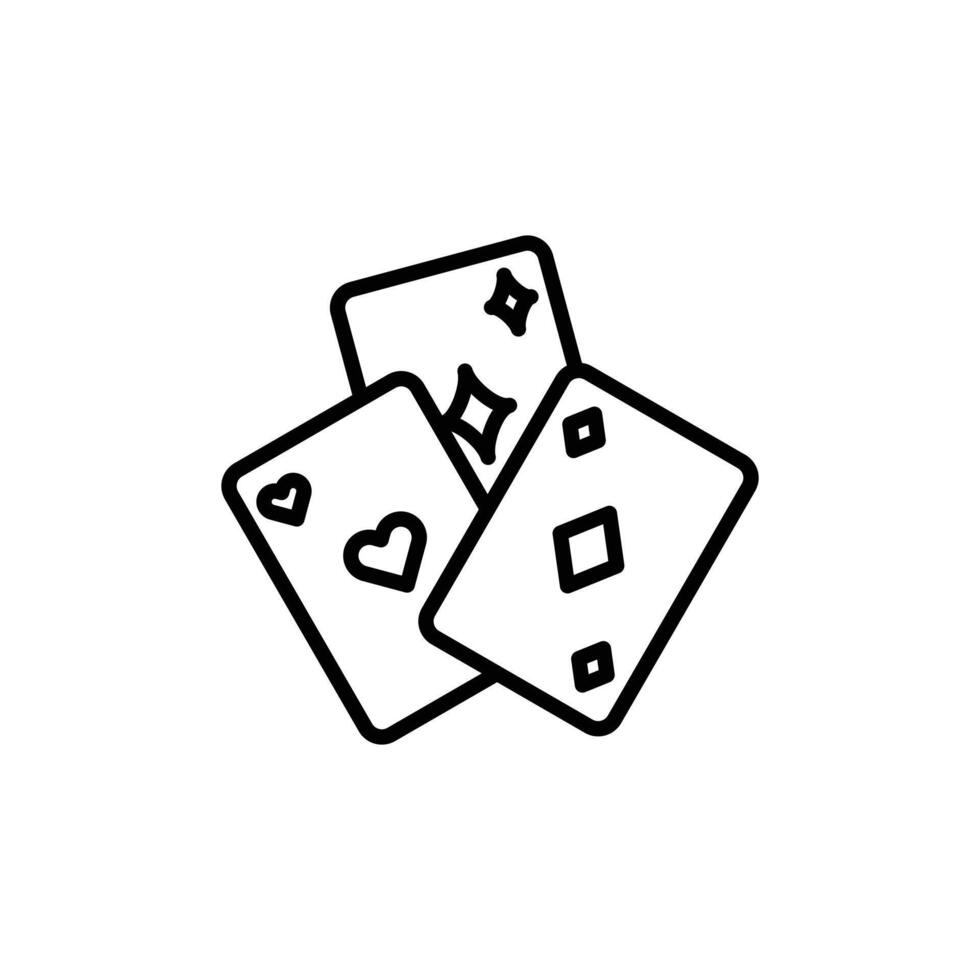 Playing Cards Icon Perfect for Gaming Apps vector