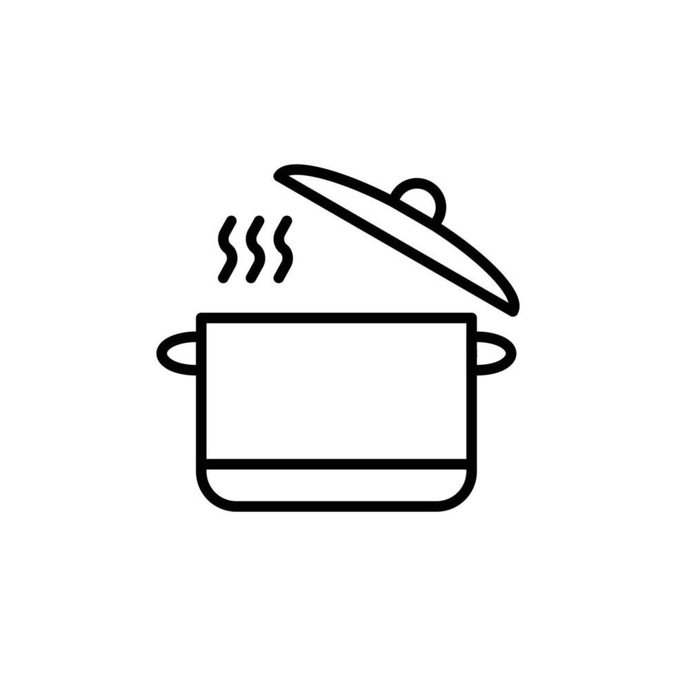 Pot Icon Set Cooking Vessel Illustrations for Culinary and Kitchen Projects vector