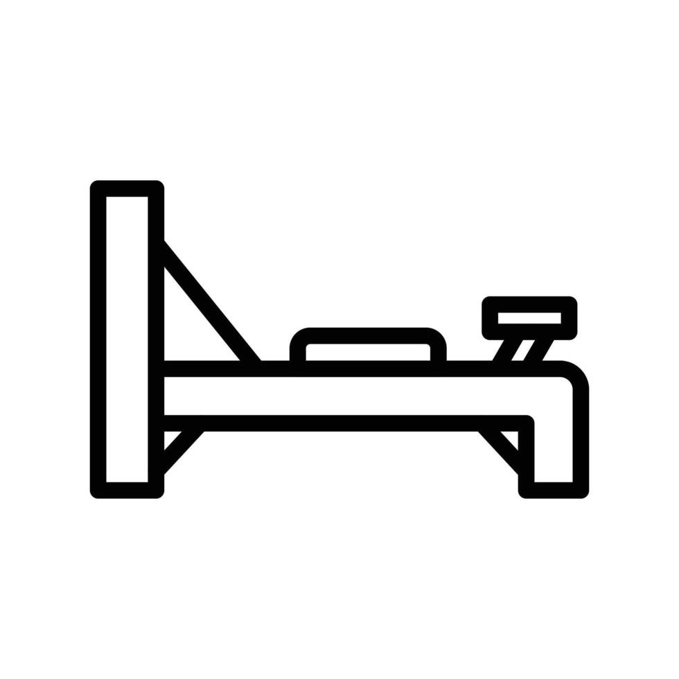 Pilates Reformer Icon Ideal for Fitness and Health Designs vector