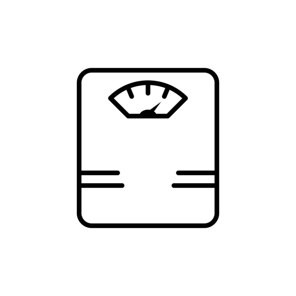 Accurate Scale Icon for Measurement Tools vector