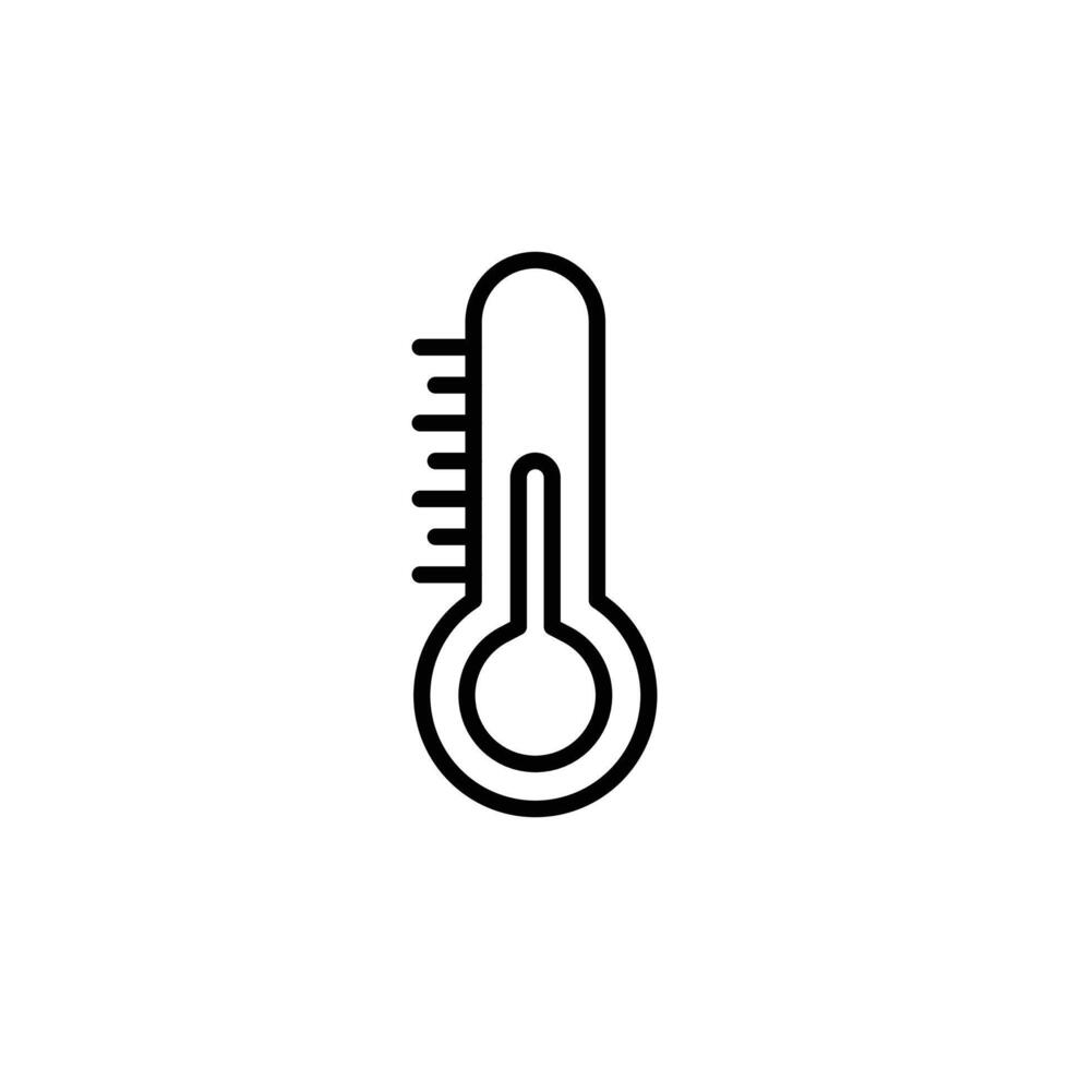 Thermometer Half Icon Set Temperature Measurement Illustrations for Healthcare and Science vector