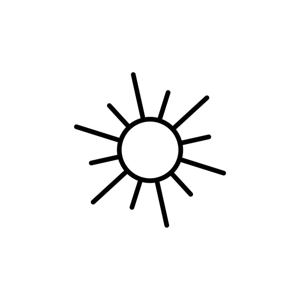 Sun icon set vector