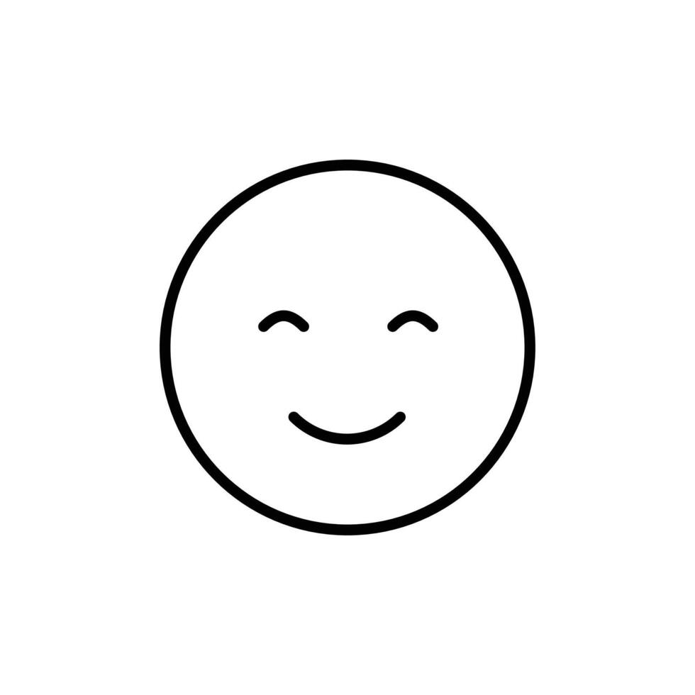 Smiley Face Icon Ideal for Emoticons and Reactions vector