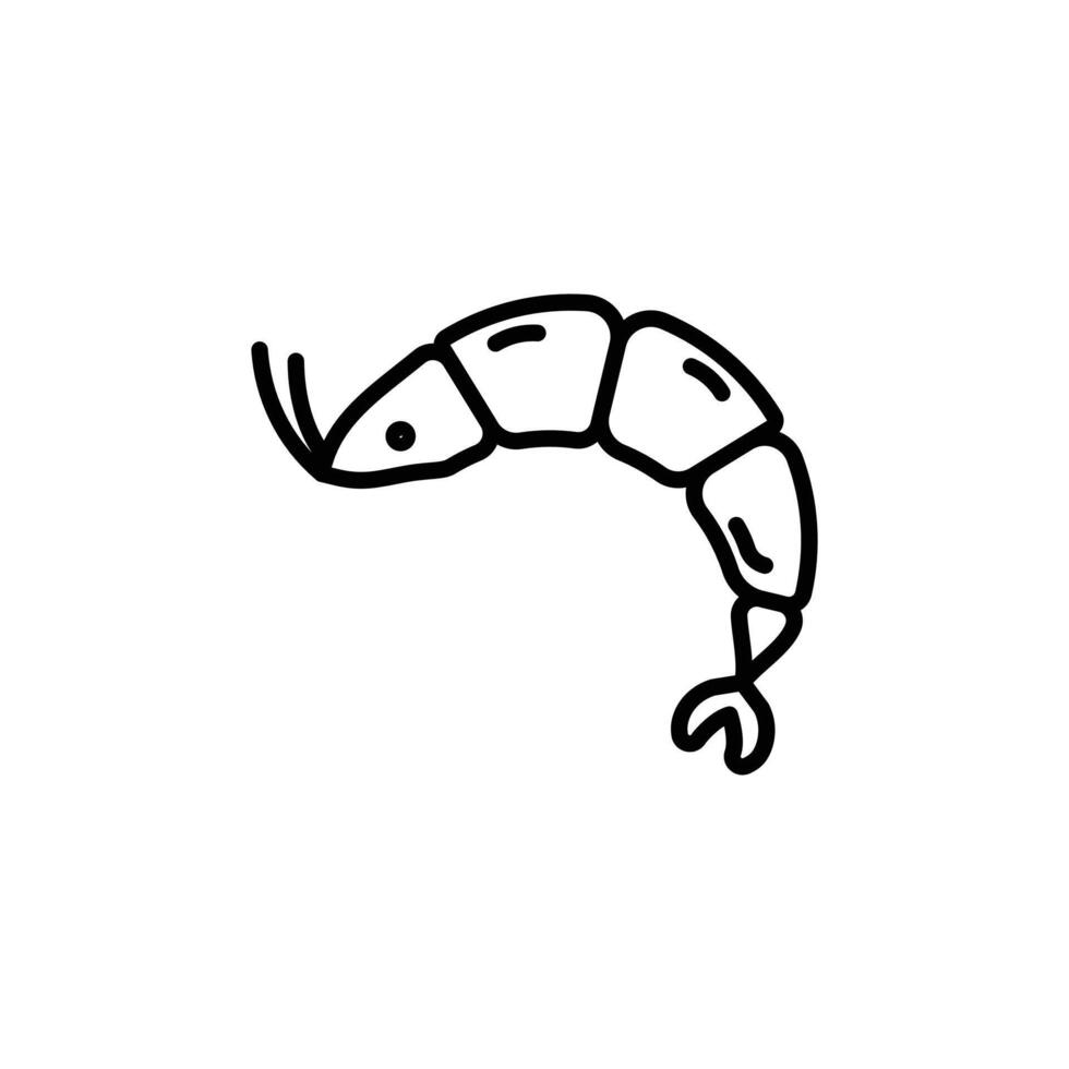 Shrimp Icon Set Seafood Illustrations for Culinary and Nutritional Projects vector