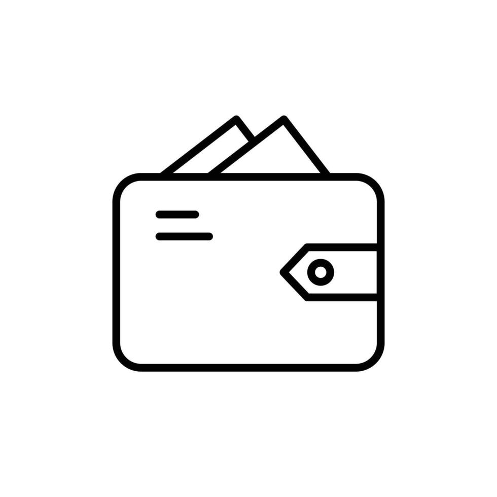 Wallet Icon for Digital Payment and E-Commerce vector