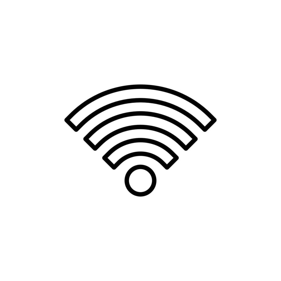 Wifi Signal Icon for Internet Connectivity Services vector