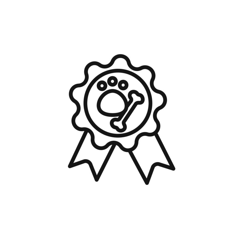 Dog competition icon set collection for web vector