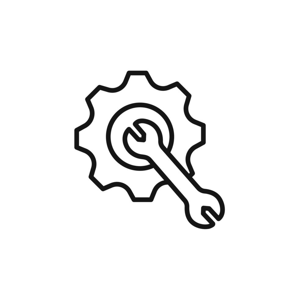 engineering service icon set collection for web vector