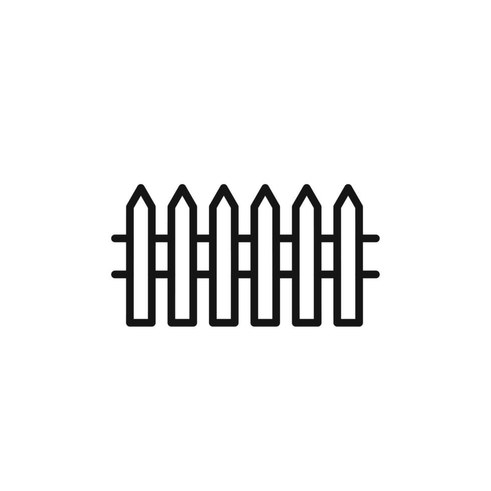 fence icon set collection for web vector