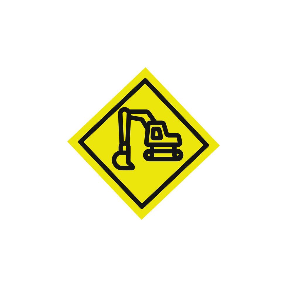 Excavator Icon set collection for web vector